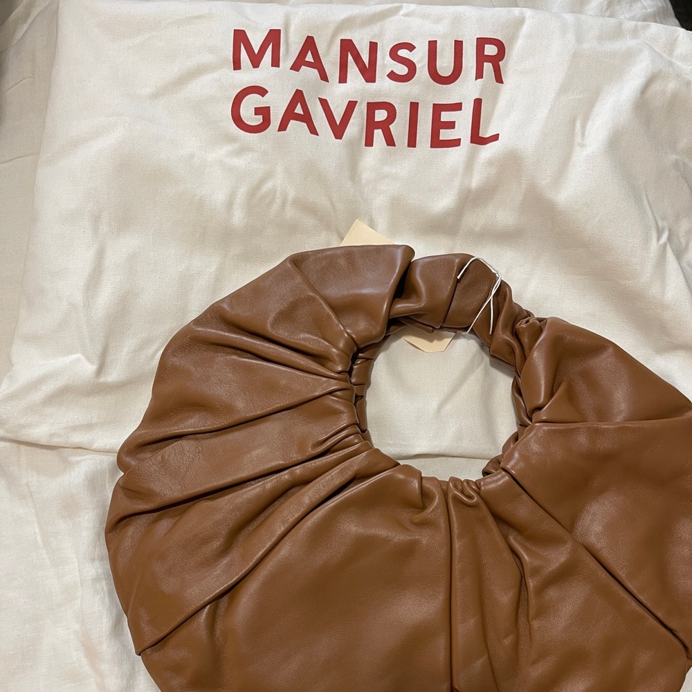 Mansur Gavriel Tan Leather Circle Bag